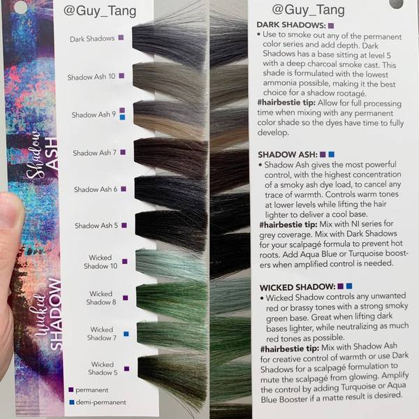 Shadow Ash Collection Swatch Page
